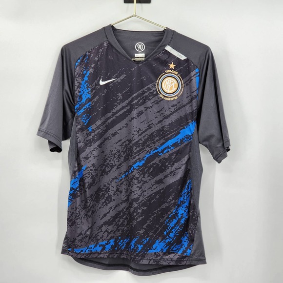 INTER MILAN FC SHIRT SOCCER/FUTBAL NIKE TOTAL90 BRAND SIZE S 100TH ANNIV RARE!